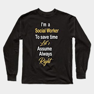 Social Worker Long Sleeve T-Shirt